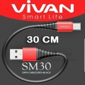 Kabel Data Vivan SM30  30CM / Kabel Compatible Charger + Data + Power Bank 